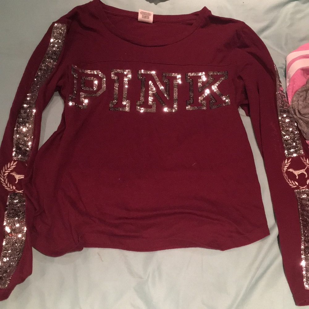 Vs pink bling tee